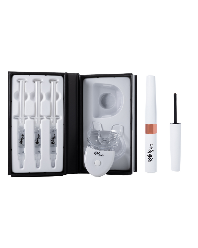 Kit Blanqueador Dental + Eyelash Serum - Rebel